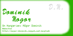 dominik mogor business card